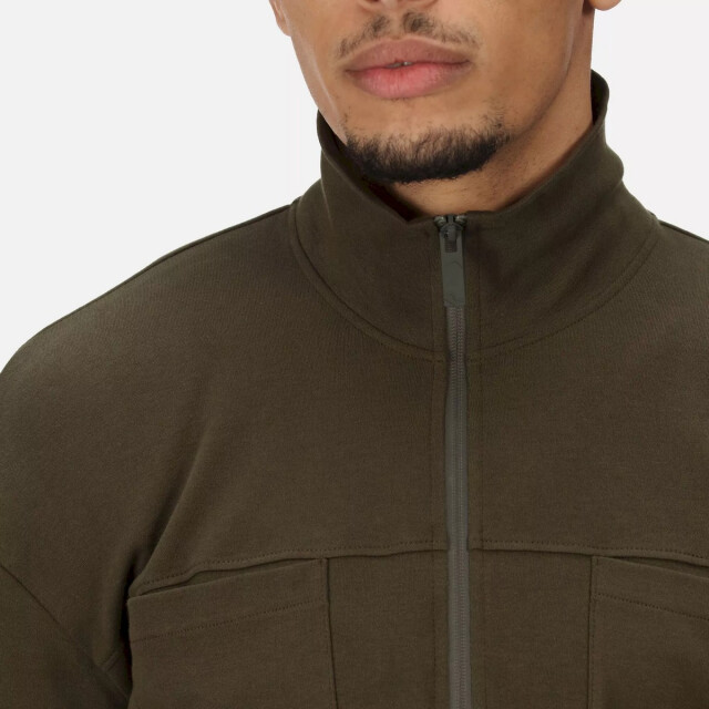 Regatta Heren ferdo fleece top UTRG8338_darkkhaki large