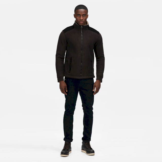 Regatta Heren faversham full zip fleece jas UTRG7401_black large