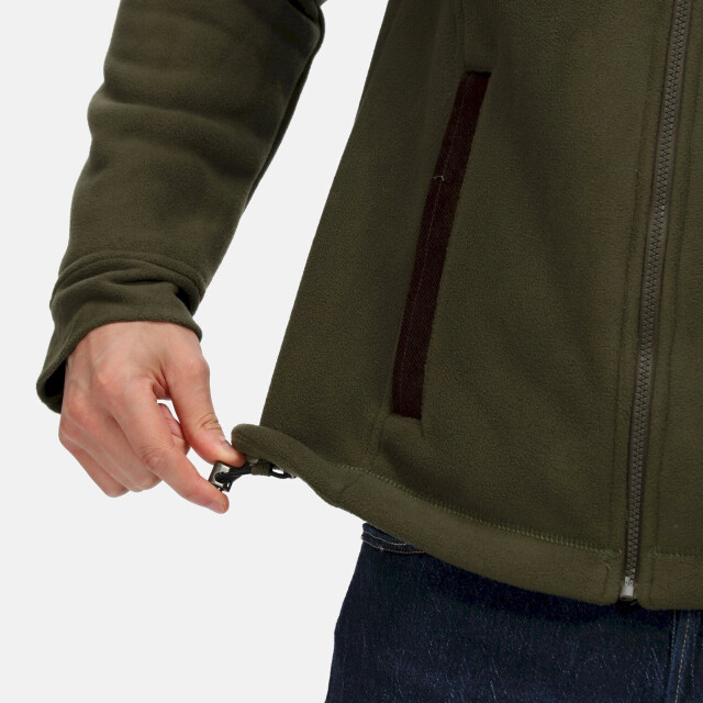 Regatta Heren faversham full zip fleece jas UTRG7401_darkkhaki large