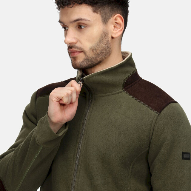 Regatta Heren faversham full zip fleece jas UTRG7401_darkkhaki large