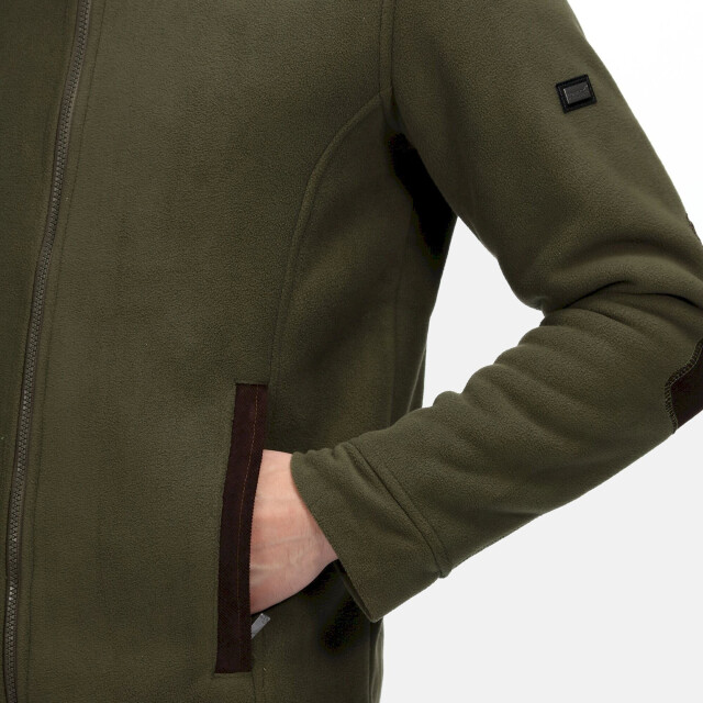 Regatta Heren faversham full zip fleece jas UTRG7401_darkkhaki large
