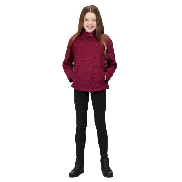 Regatta Kinderen/kinderen kacie hooded fleece UTRG4539_raspberryradiancemarl large