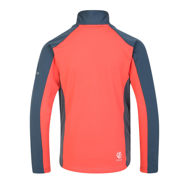 Dare2b Kinder/kinder emergent core stretch midlayer UTRG8678_oriongreyneonpeach large