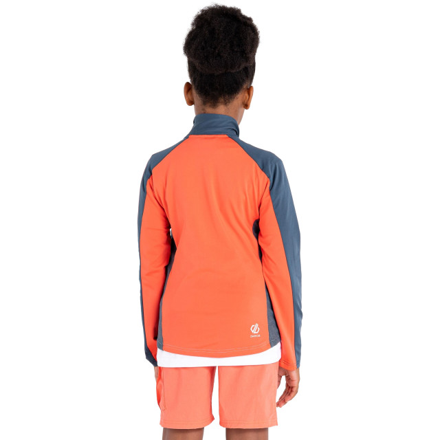 Dare2b Kinder/kinder emergent core stretch midlayer UTRG8678_oriongreyneonpeach large