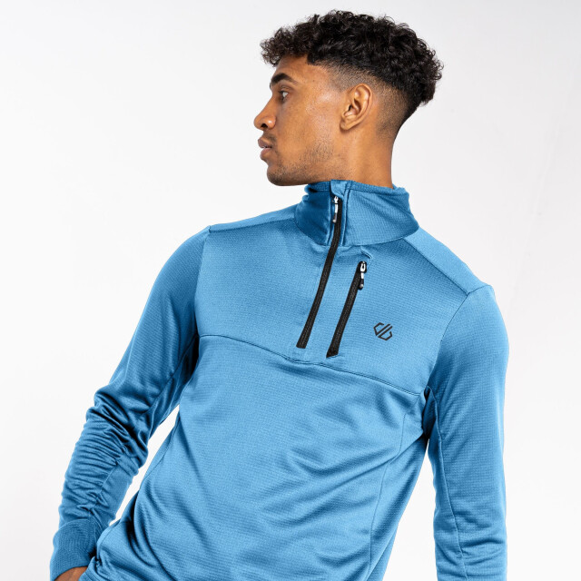 Dare2b Heren terrain core stretch quarter zip midlayer UTRG8651_waveride large