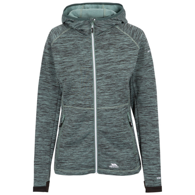 Trespass Dames appeal marl hooded fleece UTTP6036_tealmist large