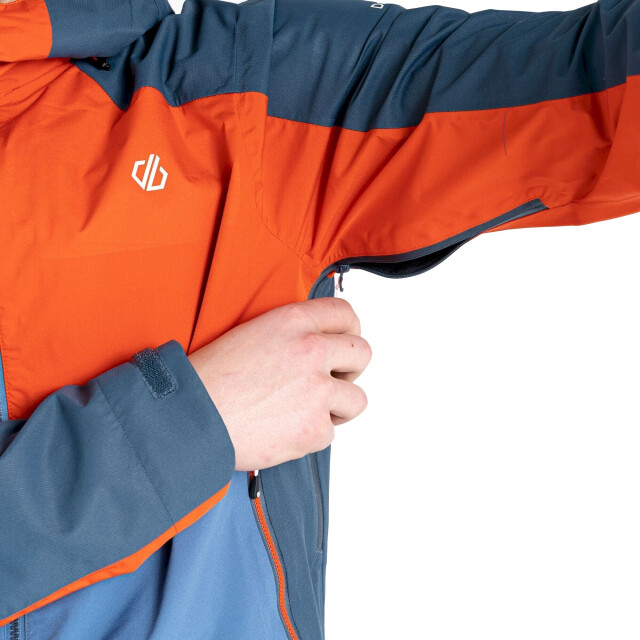 Dare2b Heren touchpoint ii waterdichte jas UTRG7325_burntsalmonstellarblue large
