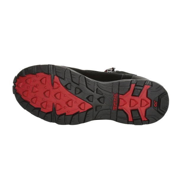 Regatta Heren samaris suede wandelschoenen UTRG3661_blackdarkred large