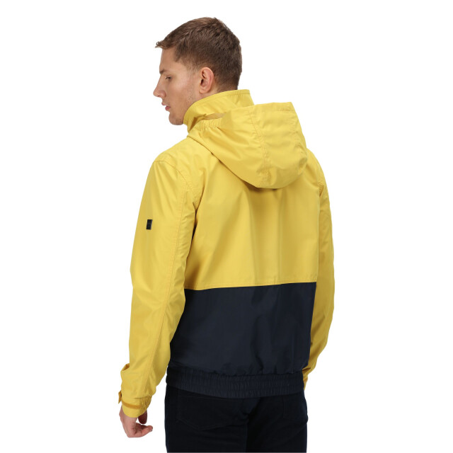 Regatta Heren feelding colour block waterdichte bomber jas UTRG7719_yellowgoldnavy large