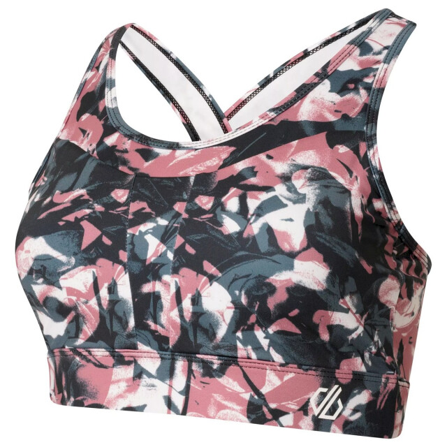 Dare2b Dames mantra laura whitmore bloemen gerecyclede sportbeha UTRG7816_mesarose large