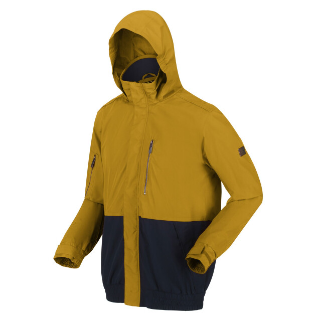 Regatta Heren feelding colour block waterdichte bomber jas UTRG7719_yellowgoldnavy large