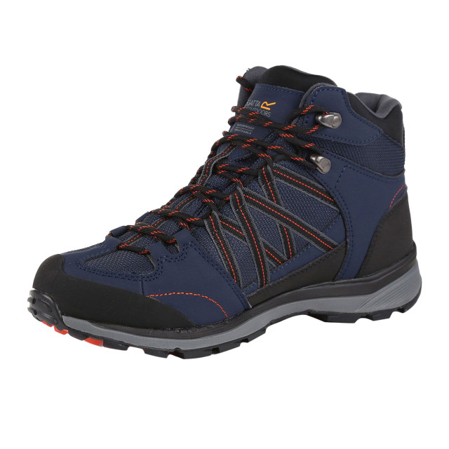 Regatta Heren samaris mid ii wandelschoenen UTRG3275_navyburntsalmon large