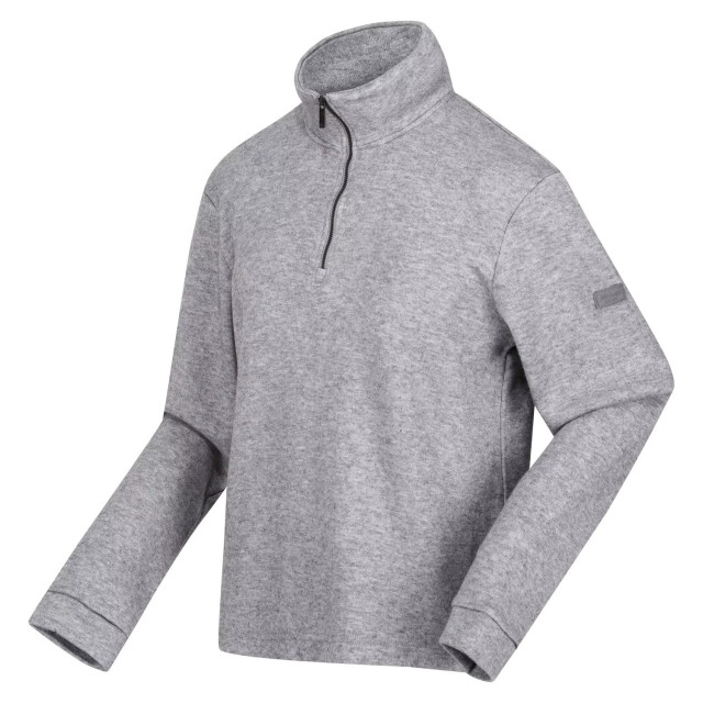 Regatta Heren lanchester marl quarter zip fleece top UTRG8298_stormgrey large