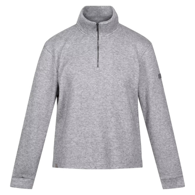 Regatta Heren lanchester marl quarter zip fleece top UTRG8298_stormgrey large