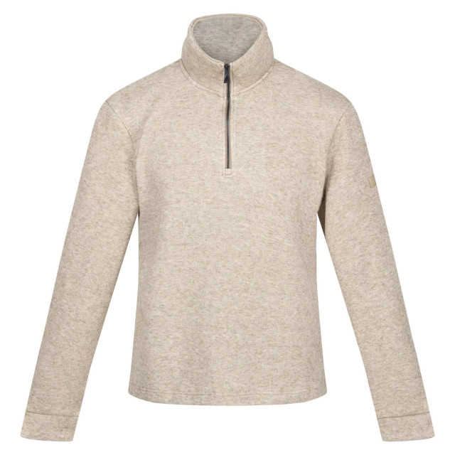 Regatta Heren lanchester marl quarter zip fleece top UTRG8298_goldsand large