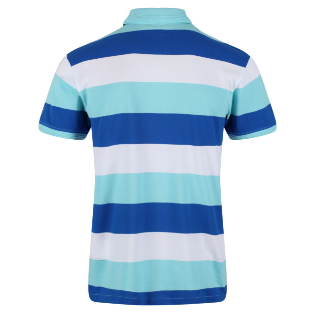 Regatta Heren maxen stripe poloshirt UTRG7288_antiguablue large