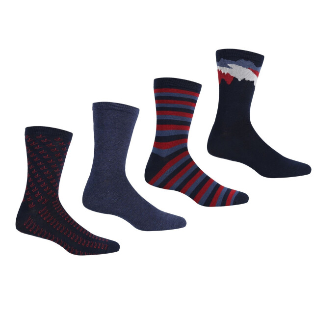 Regatta Heren lifestyle sokken (pak van 4) UTRG5947_darkdenim large