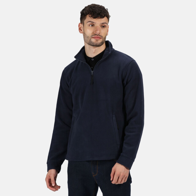 Regatta Geweldige outdoors unisex thor overhead half zip anti-pluis fleece sweater (170 gsm) UTRG1842_darknavy large