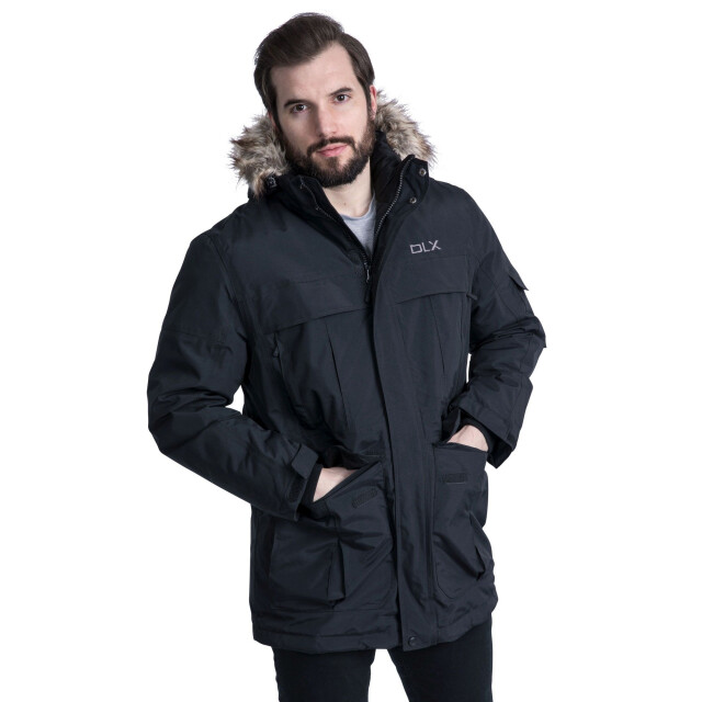 Trespass Heren highland waterbestendige parka jas UTTP1304_black large