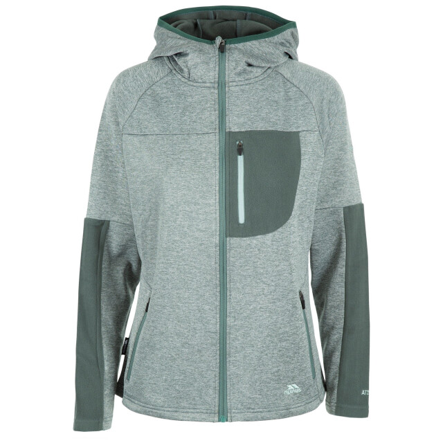 Trespass Dames trullo melange at200 fleecejack UTTP5953_sprucegreenmarl large