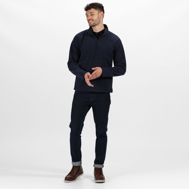Regatta Geweldige outdoors unisex thor overhead half zip anti-pluis fleece sweater (170 gsm) UTRG1842_darknavy large