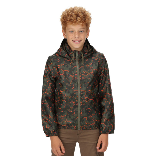 Regatta Kinder/kids catkin camo waterdicht jasje UTRG7263_grapeleaf large