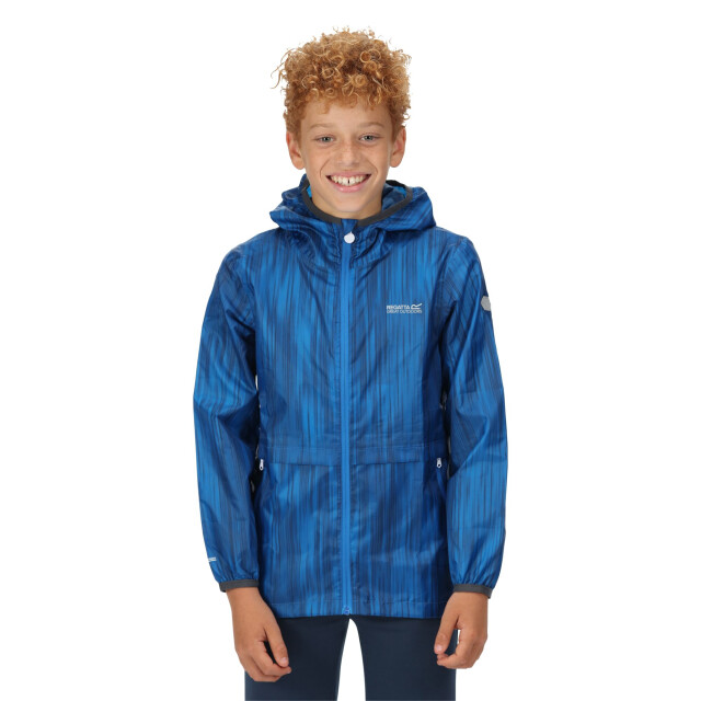 Regatta Bagley gradient packaway waterdichte jas voor kinderen/kinderen UTRG7300_imperialblue large
