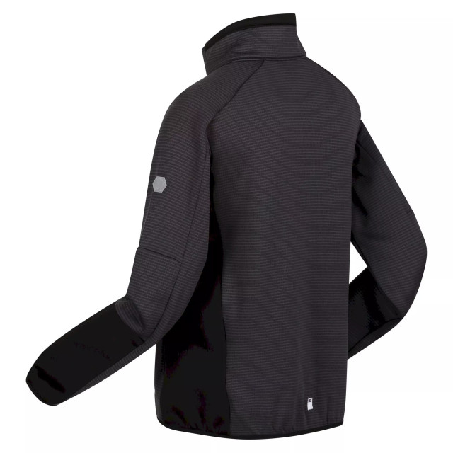 Regatta Childrens/kids highton iii full zip fleece jacket UTRG8161_darkgreyblack large