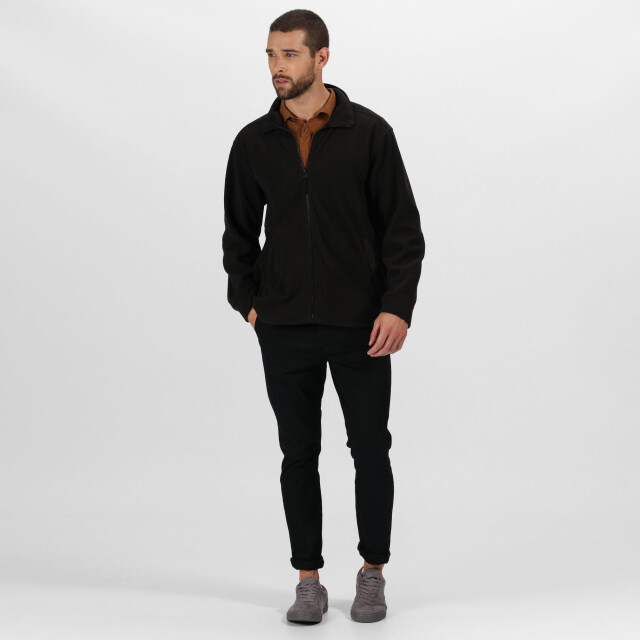 Regatta Heren thor 350 full zip fleece vest UTRG1534_black large