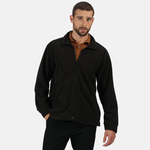 Regatta Heren thor 350 full zip fleece vest UTRG1534_black large