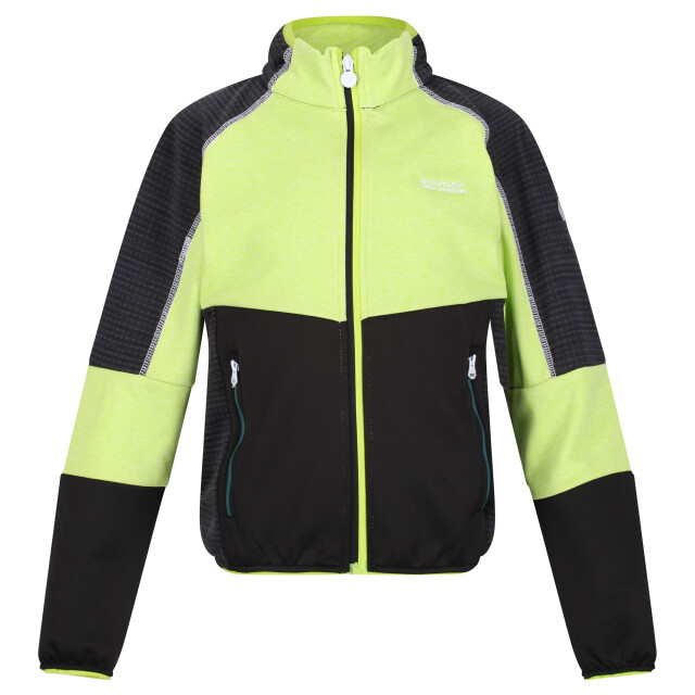 Regatta Kinder/kids oberon v soft shell jas UTRG7218_brightkiwiblack large
