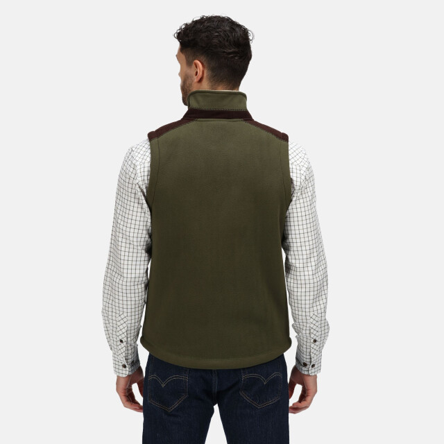 Regatta Heren faversham fleece body warmer UTRG6945_darkkhaki large