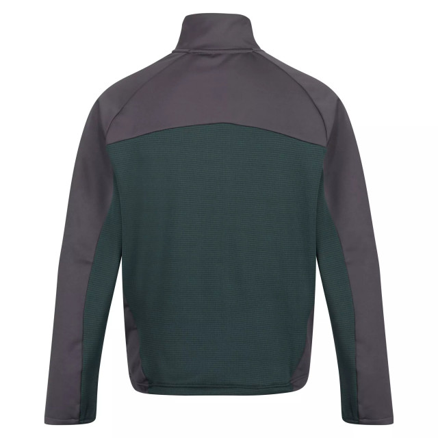 Regatta Heren highton iii full zip fleece jacket UTRG8164_greengablesdarkgrey large