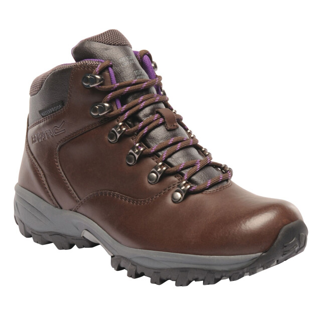 Regatta Grote outdoor vrouwen/dames bainsford waterdichte wandelschoenen UTRG2812_chestnutalpinepurple large