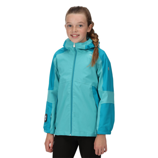 Regatta Kinderen/kinderen rayz waterdicht jasje UTRG7280_turquoiseenamel large