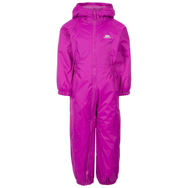 Trespass Kids unisex dripdrop gewatteerd waterdicht regenpak UTTP1007_purpleorchid large