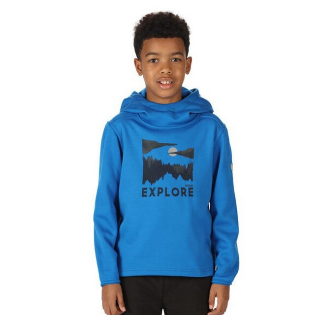 Regatta Kinderen/kinderen highton bedrukte hoodie UTRG7976_skydiverblue large