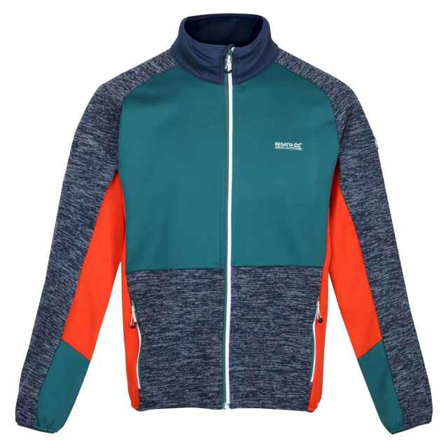 Regatta Heren coladane iv full zip fleece jacket UTRG8311_admiralbluepacificgreen large