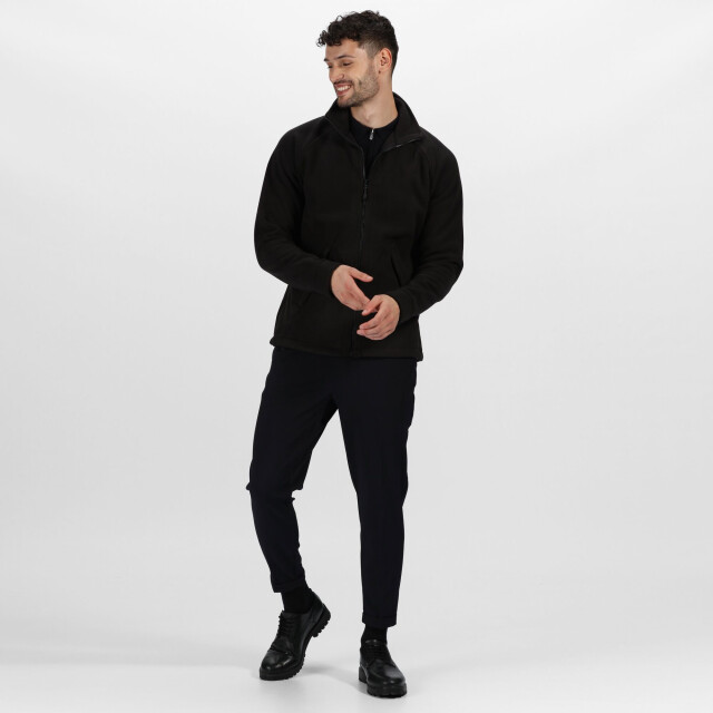 Regatta Grote buiten unisex sigma symmetrie zwaargewicht anti-pill fleece zip up jacket (380 gsm) UTRG1843_black large