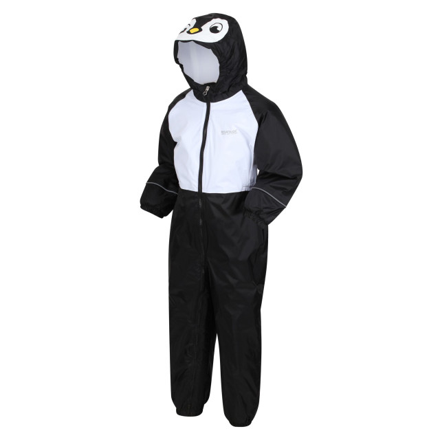 Regatta Mudplay iii pinguïn waterdicht plassenpak voor kinderen/kinderen UTRG6585_black large