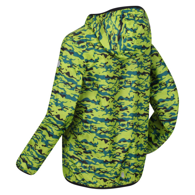 Regatta Kinder/kids lever camo packaway waterdicht jasje UTRG7259_brightkiwi large