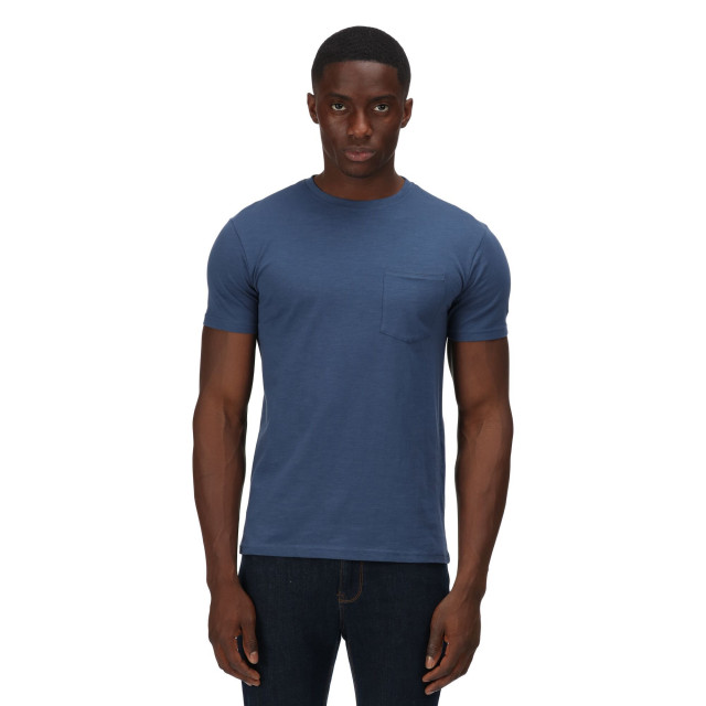 Regatta Heren caelum slub t-shirt UTRG7773_darkdenim large