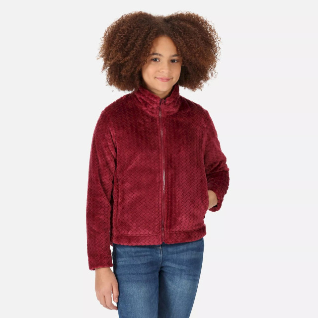 Regatta Kinder/kinder kallye ripple fleece jacket UTRG8363_darkpimento large