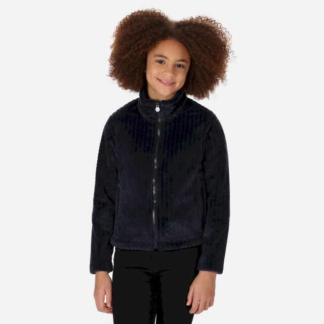 Regatta Kinder/kinder kallye ripple fleece jacket UTRG8363_navy large
