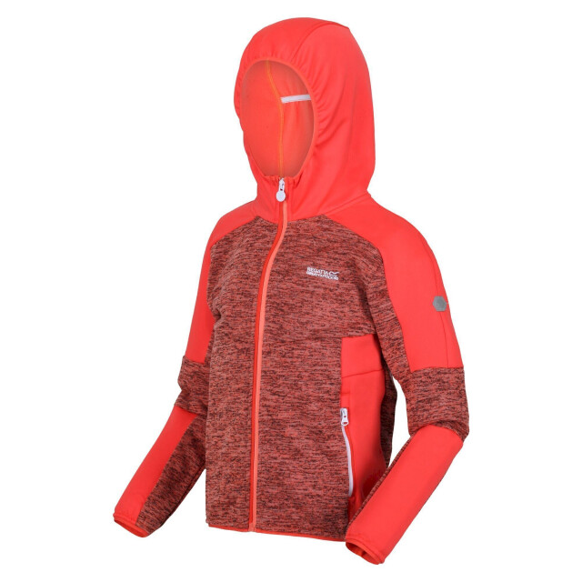 Regatta Kinder/kids dissolver v fleece UTRG7134_fusioncoralneonpeach large