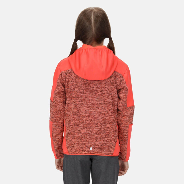 Regatta Kinder/kids dissolver v fleece UTRG7134_fusioncoralneonpeach large