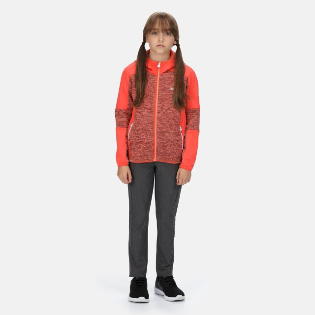 Regatta Kinder/kids dissolver v fleece UTRG7134_fusioncoralneonpeach large