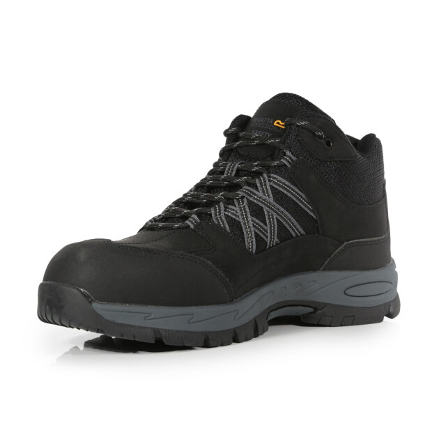 Regatta Veiligheidsschoenen van zandsteen, heren UTRG6629_blackgranite large