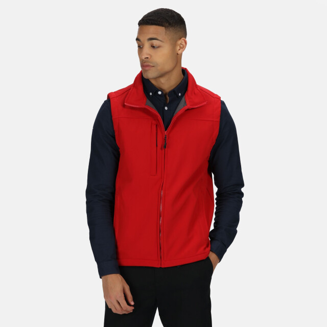 Regatta Heren flux softshell bodywarmer / mouwloos jasje waterafstotend en windbestendig UTRG1493_classicred large