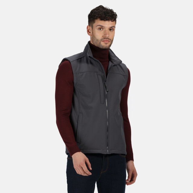 Regatta Heren flux softshell bodywarmer / mouwloos jasje waterafstotend en windbestendig UTRG1493_sealgrey large